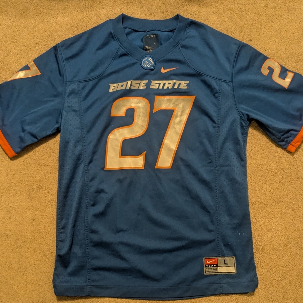 Nike Boise State Broncos Untouchable throwback Football Game Jersey #27 Youth L